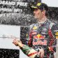 SHANGHAI, CHINA - APRIL 17:  Third placed Mark Webber of Australia and Red Bull Racing celebrates on the podium following the Chinese Formula One Grand Prix at the Shanghai International Circuit on April 17, 2011 in Shanghai, China.  (Photo by Mark Thompson/Getty Images)