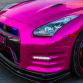 Chrome pink Nissan GT-R and Maserati Quattroporte