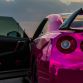 Chrome pink Nissan GT-R and Maserati Quattroporte