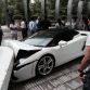 Crashed Lamborghini Gallardo Spyder