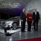 Dr. Dieter Zetsche, Chairman of the Board of Management of Daimler AG and Head of Mercedes-Benz Cars, Chancellor Dr. Angela Merkel and Stefan Mappus, Prime Minister of the federal state of  Baden-Württemberg at the 125th Anniversary of the Automobile.