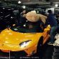 DMC Lamborghini Aventador with giant teddy bear