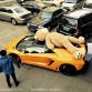DMC Lamborghini Aventador with giant teddy bear