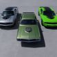 From Left to Right: 2015 Dodge Challenger 392 HEMI® Scat Pack Shaker (L), 1971 Dodge Challenger R/T Shaker (C), 2015 Dodge Challenger R/T Shaker (R)