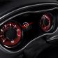 The all-new Driver Information Display screen in the Challenger SRT Hellcat is flanked by new analog speedometer and tachometer gauges, which provide a heritage-inspired look, reminiscent of the ‘tic-toc-tach” gauges from the 1971 Challenger and are finished in a Dark Radar Red tone.