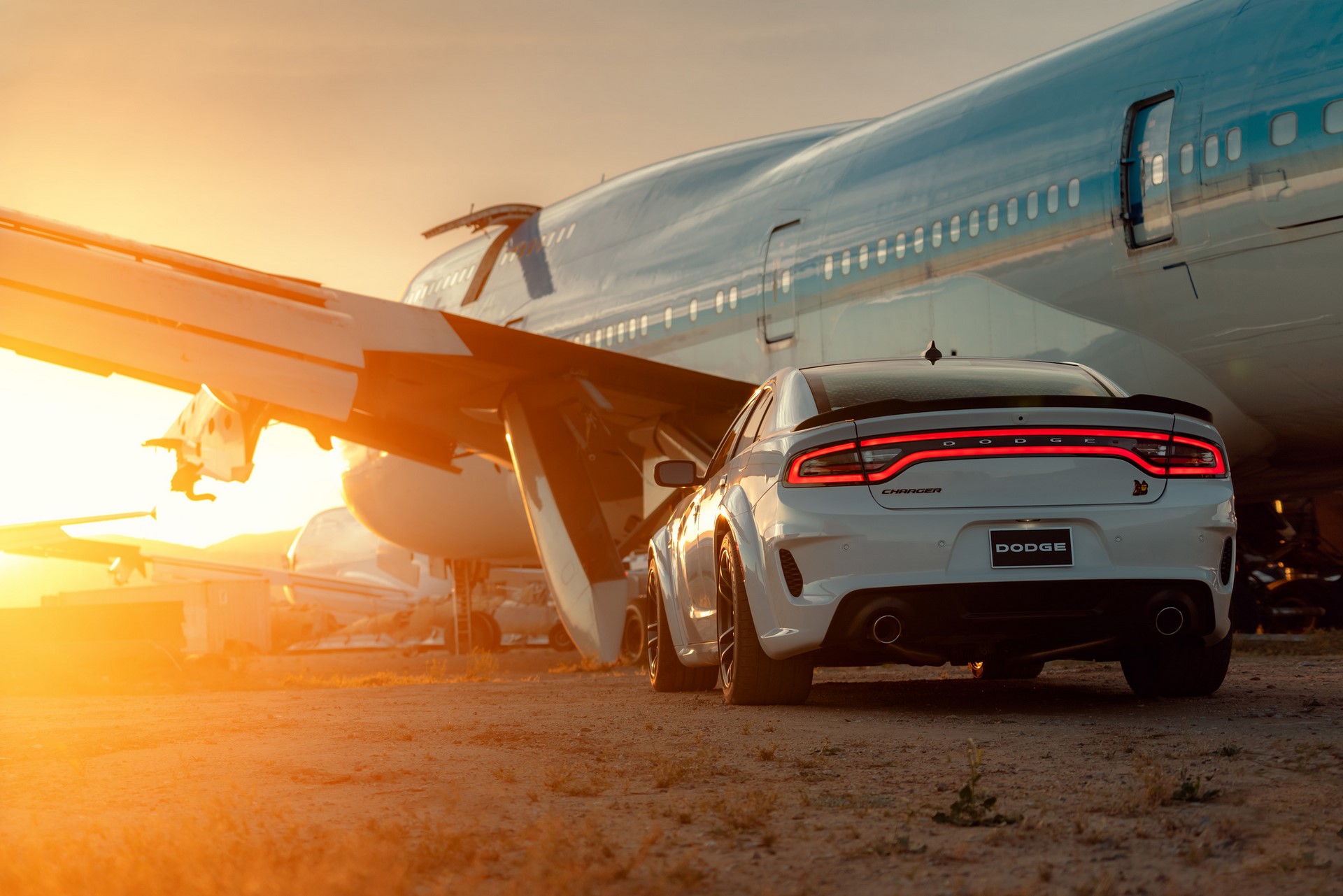 The 2020 Dodge Charger Scat Pack Widebody features a best-in-class, naturally aspirated 485-horsepower from the proven 392 cubic inch HEMI® V-8 engine