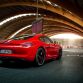Driving Porsche Cayman GTS on a Go-Kart track