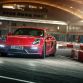 Driving Porsche Cayman GTS on a Go-Kart track