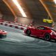 Driving Porsche Cayman GTS on a Go-Kart track