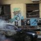 Εξάρχεια - Σπασμένα και φλεγόμενα αυτοκίνητα