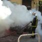 Εξάρχεια - Σπασμένα και φλεγόμενα αυτοκίνητα