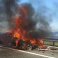Ferrari 458 Italia on fire