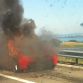 Ferrari 458 Italia on fire