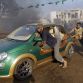 Rebel push the car inside the main Moammar Gadhafi compound in Bab Al-Aziziya in Tripoli, LIbya, Tuesday, Aug. 23, 2011. Libyan rebels stormed Moammar Gadhafi\'s main military compound in Tripoli Tuesday after fierce fighting with forces loyal to his regime that rocked the capital as the longtime leader refused to surrender despite the stunning advances by opposition forces.  (AP Photo/Sergey Ponomarev)
