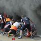 Fire at Williams F1 pit box