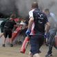 Fire at Williams F1 pit box