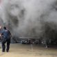 Fire at Williams F1 pit box