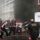 Fire at Williams F1 pit box