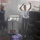 Fire at Williams F1 pit box