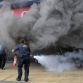 Fire at Williams F1 pit box