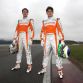 L-R: Adrian Sutil (GER) Force India and Giancarlo Fisichella (ITA) Force India.
Force India F1 VJM02 Shakedown, Silverstone, England, Wednesday 25 February 2009.