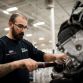 MARKHAM, Ontario, Canada, Dec. 16, 2016--The all-new Ford GT is entering the final phase of development and production has begun. One of the first Ford GTs is being driven off the line at the Multimatic assembly location with the first behind the scenes look at the assembly line for all-new Ford GT. The Ford GT is the culmination of years of Ford innovation in aerodynamics, lightweight carbon fiber construction and ultra-efficient EcoBoost engines. Pictured: Scott Sousa. Photo by: Nick Busato