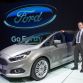Paris. 02 October 2014
Rolf Deges of the S-Max design team at Ford of Europe with the new Ford S-Max on the stand at the Paris Motor Show 2014.Photo: Neil Turner/Timbismedia for Ford of Europe