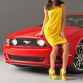 Ford Mustang Sports Illustrated Swimsuit Edition ad with Dalena Henriques