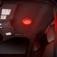 The dome light in the 2016 Ford Police Interceptor can be used as either a white or red light.