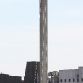Four Volkswagens Amarok pull down a giant chimney
