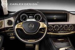 Gold interior for Mercedes S63 AMG by Carlex Design