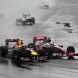 MONTREAL, CANADA - JUNE 12:  Mark Webber (left) of Australia and Red Bull Racing and Lewis Hamilton (right) of Great Britain and McLaren drive side by side thru the first corner during the Canadian Formula One Grand Prix at the Circuit Gilles Villeneuve on June 12, 2011 in Montreal, Canada.  (Photo by Mark Thompson/Getty Images)