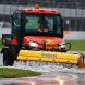 MONTREAL, CANADA - JUNE 12:  Track cleaning vehicle tries to clear the water from the circuit during the Canadian Formula One Grand Prix at the Circuit Gilles Villeneuve on June 12, 2011 in Montreal, Canada.  (Photo by Paul Gilham/Getty Images)
