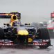 MONTREAL, CANADA - JUNE 12:  Mark Webber (left) of Australia and Red Bull Racing and Lewis Hamilton (right) of Great Britain and McLaren drive side by side thru the first corner during the Canadian Formula One Grand Prix at the Circuit Gilles Villeneuve on June 12, 2011 in Montreal, Canada.  (Photo by Ker Robertson/Getty Images)
