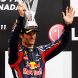 MONTREAL, CANADA - JUNE 12:  Mark Webber of Australia and Red Bull Racing celebrates on the podium after finishing third during the Canadian Formula One Grand Prix at the Circuit Gilles Villeneuve on June 12, 2011 in Montreal, Canada.  (Photo by Mark Thompson/Getty Images)
