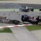 AUTO-F1-PRIX-SPAIN-MONTMELO-CRASH