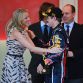 MONTE CARLO, MONACO - MAY 29:  Sebastian Vettel of Germany and Red Bull Racing receives the winners trophy from Prince Albert II of Monaco and his girlfriend Charlene Wittsock after the Monaco Formula One Grand Prix at the Monte Carlo Circuit on May 29, 2011 in Monte Carlo, Monaco.  (Photo by Paul Gilham/Getty Images)