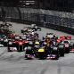 MONTE CARLO, MONACO - MAY 29:  Sebastian Vettel of Germany and Red Bull Racing leads the field into the first corner at the start of the Monaco Formula One Grand Prix at the Monte Carlo Circuit on May 29, 2011 in Monte Carlo, Monaco.  (Photo by Mark Thompson/Getty Images)
