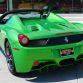 Green Ferrari 458 Spider