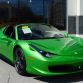 Green Ferrari 458 Spider