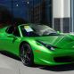 Green Ferrari 458 Spider