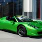 Green Ferrari 458 Spider