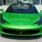 Green Ferrari 458 Spider