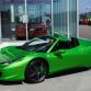 Green Ferrari 458 Spider