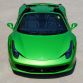 Green Ferrari 458 Spider