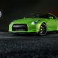Green Hulk widebody Nissan GT-R from Jotech on HRE Wheels