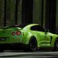 Green Hulk widebody Nissan GT-R from Jotech on HRE Wheels