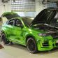 Hamann BMW X6 with Green Chrome vinyl wrap