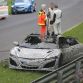 Honda NSX Prototype Burns at Nurburgring