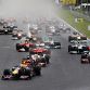 BUDAPEST, HUNGARY - JULY 31:  Sebastian Vettel of Germany and Red Bull Racing leads at the start of the Hungarian Formula One Grand Prix at the Hungaroring on July 31, 2011 in Budapest, Hungary.  (Photo by Mark Thompson/Getty Images)